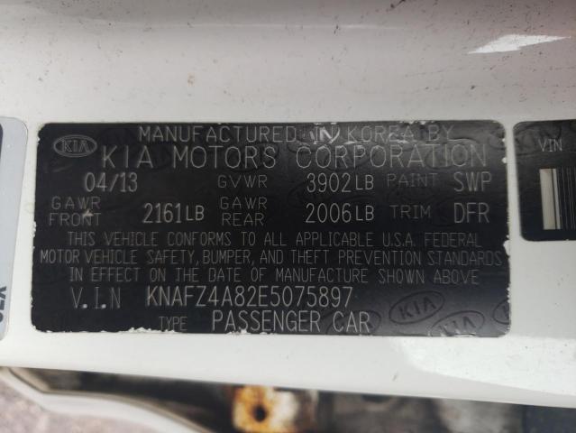 KNAFZ4A82E5075897 KIA FORTE EX