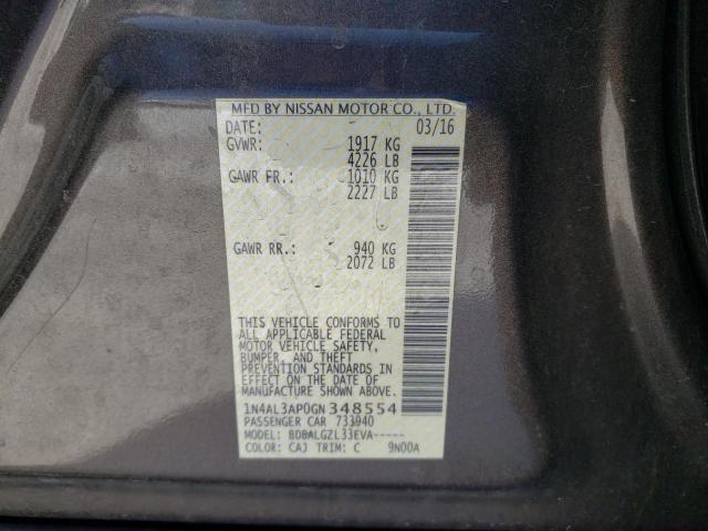 1N4AL3AP0GN348554 Nissan ALTIMA 2.5