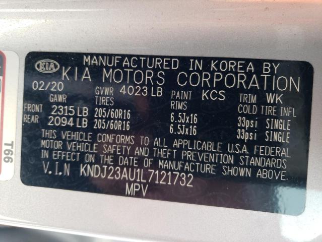 KNDJ23AU1L7121732 KIA SOUL LX