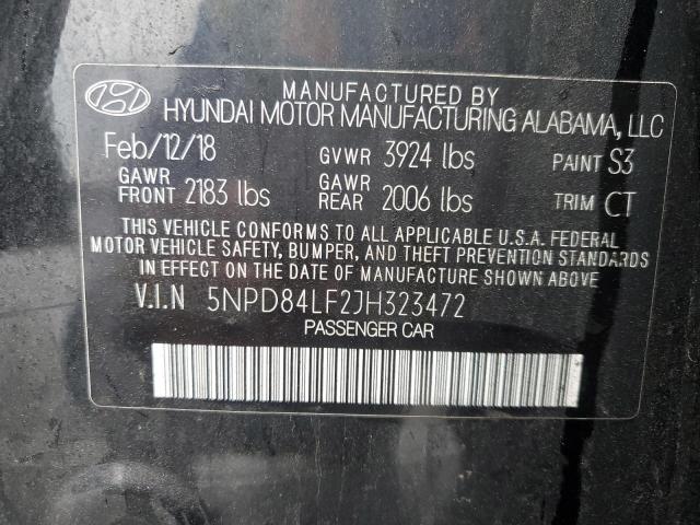 2018 HYUNDAI ELANTRA SE 5NPD84LF2JH323472