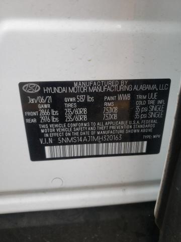 2021 HYUNDAI SANTA FE S - 5NMS14AJ1MH320163
