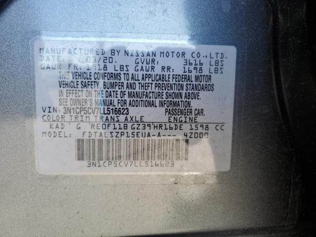3N1CP5CV7LL516623 Nissan KICKS SV