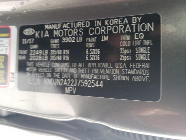 2018 KIA SOUL KNDJN2A22J7592544