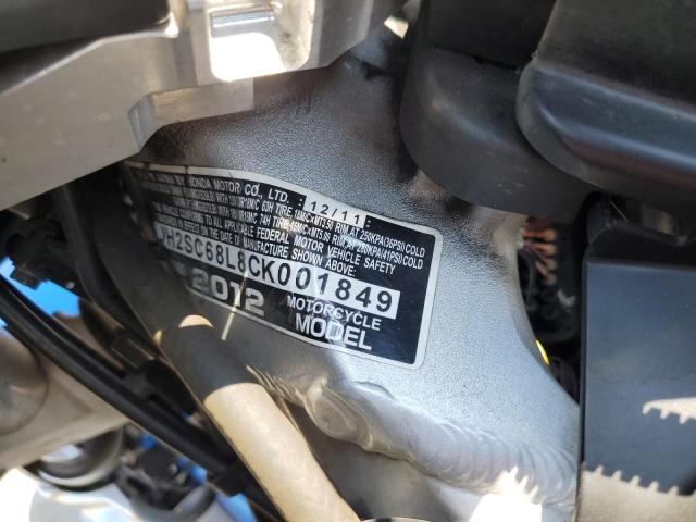 2012 HONDA GL1800 JH2SC68L8CK001849