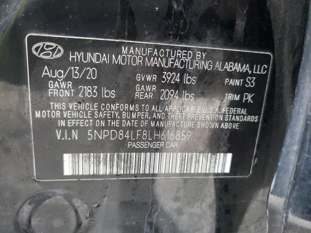 2020 HYUNDAI ELANTRA SE 5NPD84LF8LH616859