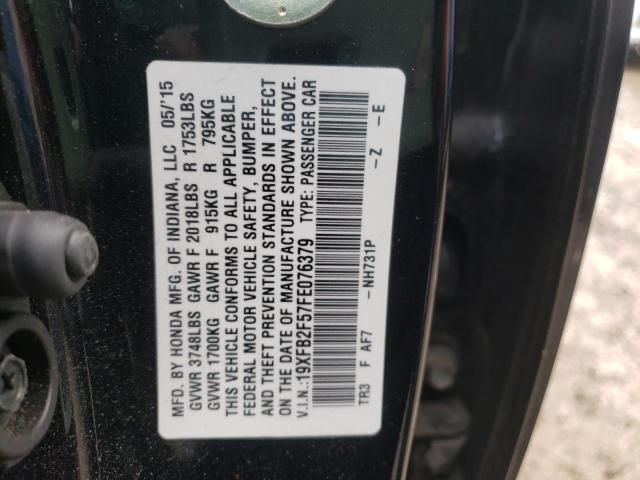 2015 HONDA CIVIC LX 19XFB2F57FE076379
