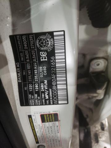 WDCGG8HB0AF321656 Mercedes-Benz Glk 350 4matic