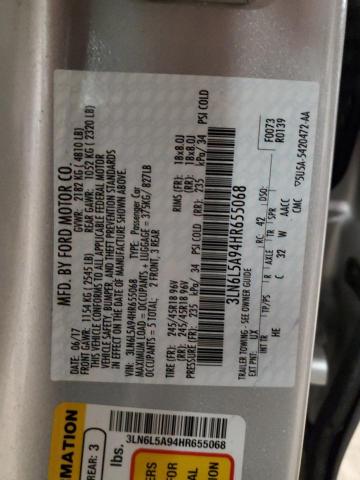 3LN6L5A94HR655068 Lincoln MKZ