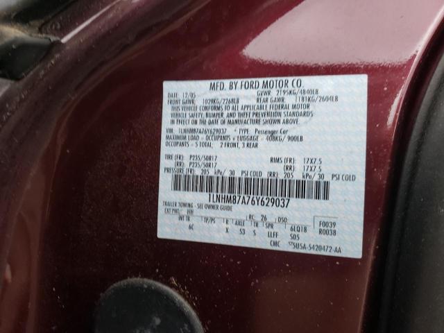 1LNHM87A76Y629037 Lincoln LS SERIES