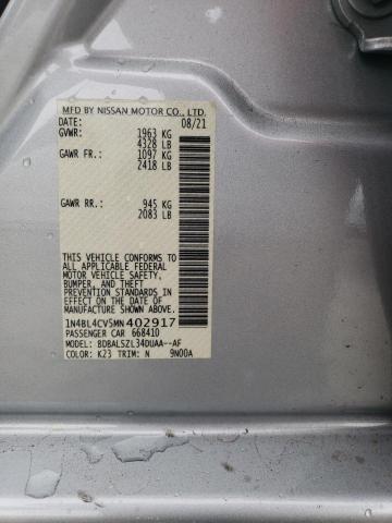2021 NISSAN ALTIMA SR 1N4BL4CV5MN402917