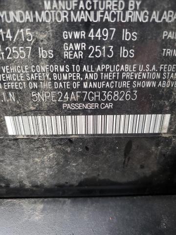 2016 HYUNDAI SONATA SE 5NPE24AF7GH368263
