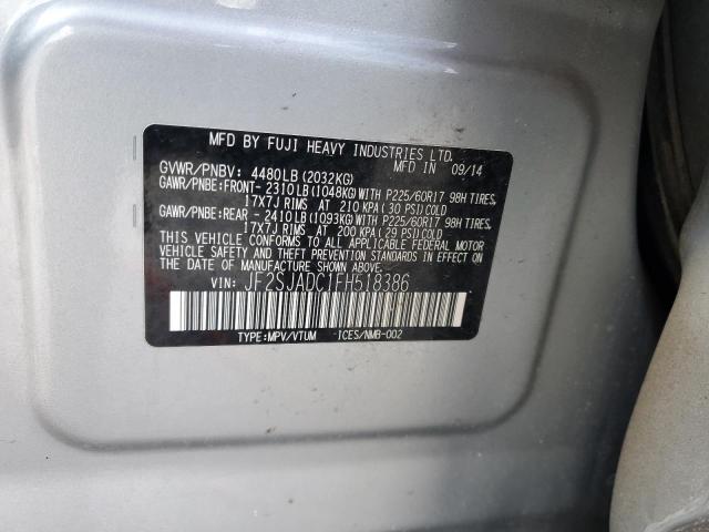 JF2SJADC1FH518386 Subaru Forester 2.5i Premium