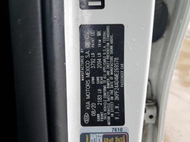 2021 KIA FORTE FE 3KPF24AD4ME269578