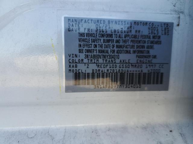 2021 NISSAN SENTRA SR 3N1AB8DV7MY304010