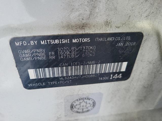 2018 MITSUBISHI MIRAGE ES - ML32A3HJ7JH008817