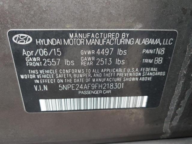 2015 HYUNDAI SONATA SE 5NPE24AF9FH218301