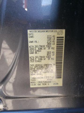 2017 NISSAN TITAN S - 1N6AA1EK2HN529740