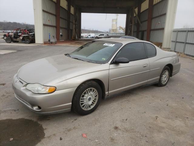 Chevrolet Montecarlo salvage cars for sale: 2002 Chevrolet Monte Carlo LS