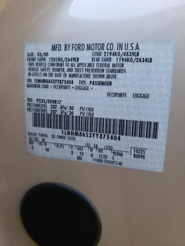 1LNHM86S3YY875404 Lincoln LS SERIES