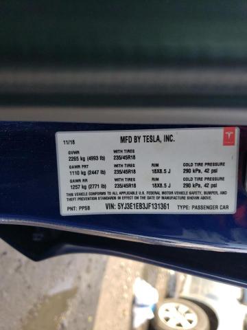 2018 TESLA MODEL 3 - 5YJ3E1EB3JF131361