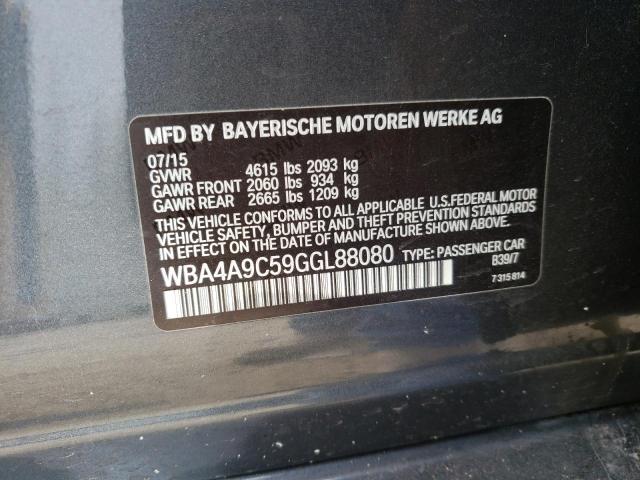 2016 BMW 428 I GRAN - WBA4A9C59GGL88080