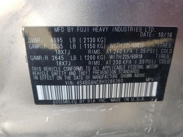 4S4BSANC8H3286360 Subaru Outback 2.5i Limited
