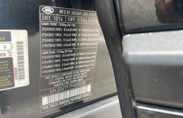 SALGS2TF7FA200339 Land Rover RANGEROVER
