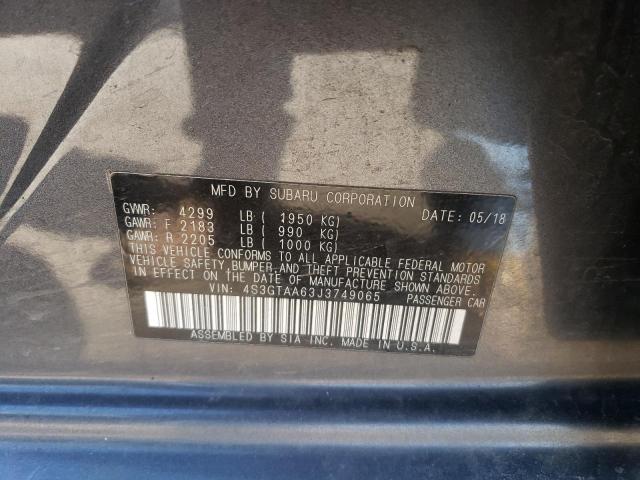 4S3GTAA63J3749065 Subaru Impreza