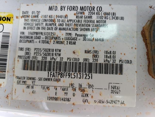 2020 FORD MUSTANG GT 1FATP8FF9L5131251