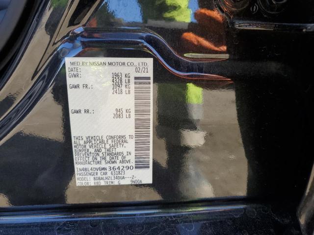 2021 NISSAN ALTIMA SV - 1N4BL4DV6MN364290