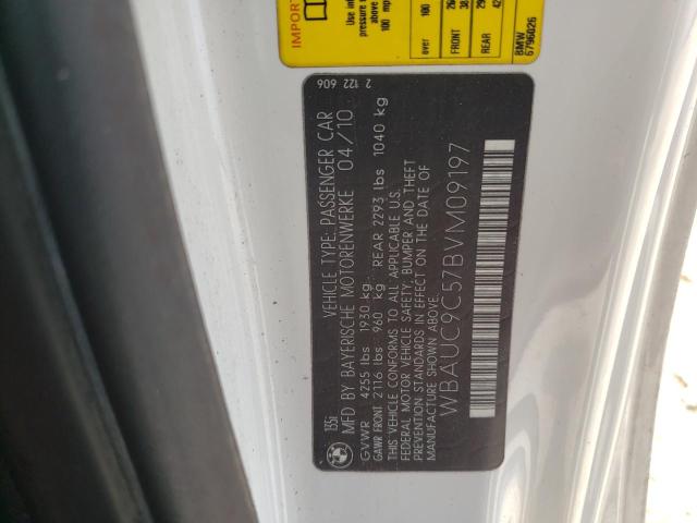 WBAUC9C57BVM09197 BMW 135 I