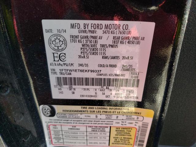 1FTFW1ET6EKF99337 Ford F150 Supercrew