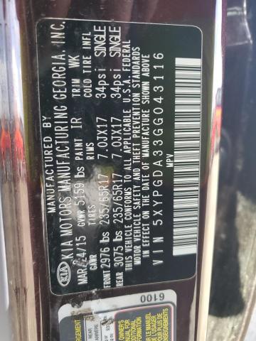 2016 KIA SORENTO LX - 5XYPGDA33GG043116