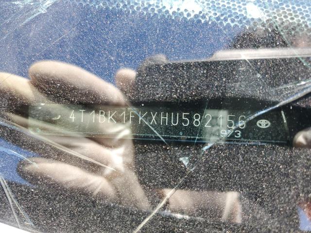 2017 TOYOTA CAMRY XSE 4T1BK1FKXHU582156