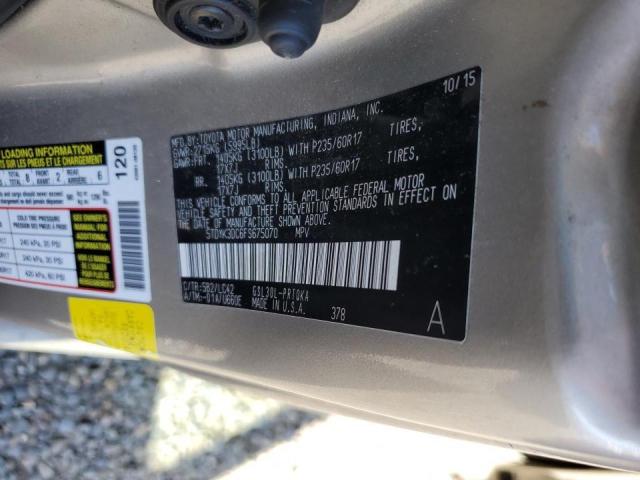 2015 TOYOTA SIENNA XLE 5TDYK3DC6FS675070