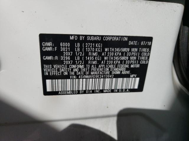 4S4WMARD9K3413042 Subaru Ascent Touring