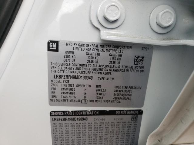 2021 BUICK ENVISION A - LRBFZRR49MD190940