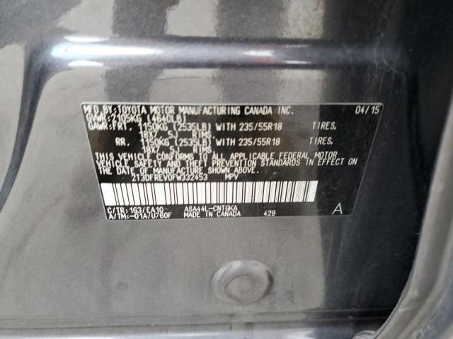 2015 TOYOTA RAV4 LIMIT 2T3DFREV0FW332453
