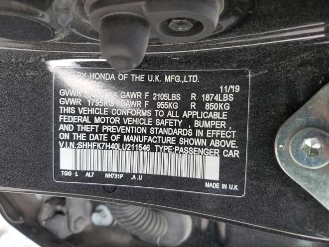 2020 HONDA CIVIC SPOR SHHFK7H40LU211546