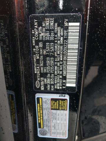 2019 HYUNDAI SANTA FE X - KM8SRDHF8KU309222