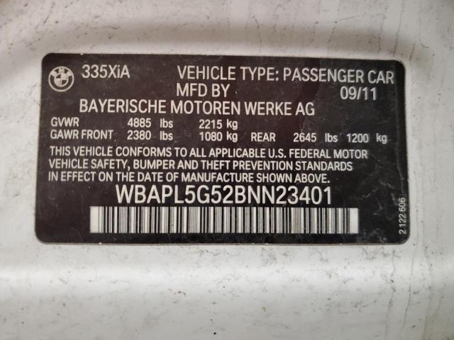 WBAPL5G52BNN23401 BMW 335 XI
