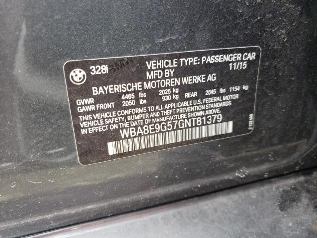 2016 BMW 328 I SULE - WBA8E9G57GNT81379