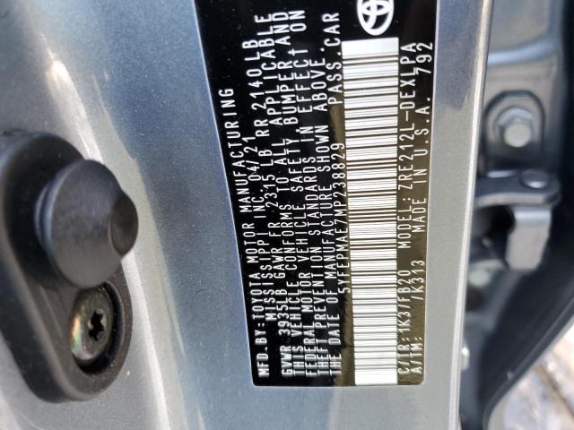 2021 TOYOTA COROLLA LE 5YFEPMAE7MP238829