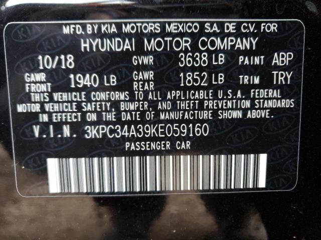 2019 HYUNDAI ACCENT LIM - 3KPC34A39KE059160