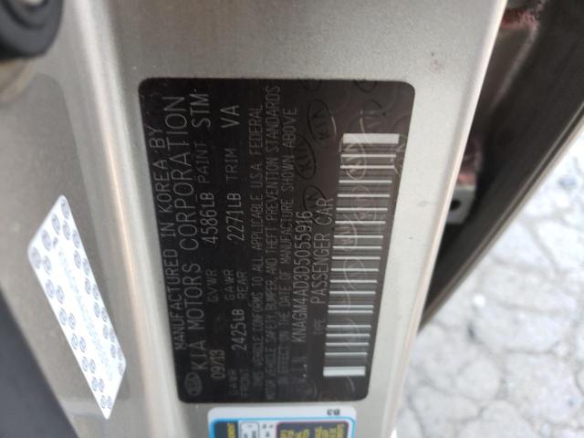 KNAGM4AD3D5055916 KIA OPTIMA HYBRID