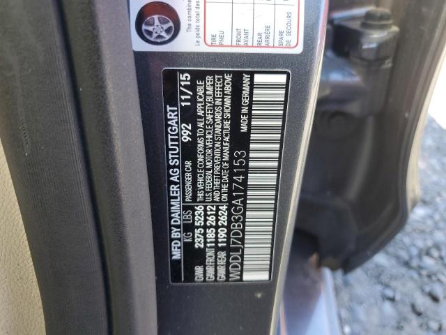 WDDLJ7DB3GA174153 Mercedes-Benz CLS 550