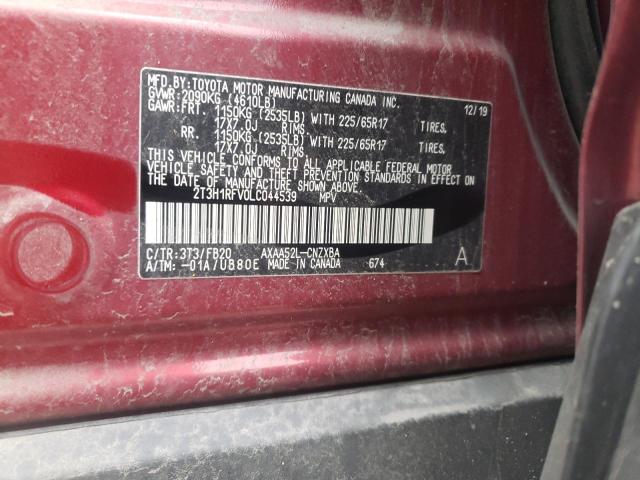 2020 TOYOTA RAV4 LE 2T3H1RFV0LC044539