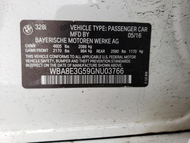 2016 BMW 328 XI SUL - WBA8E3G59GNU03766