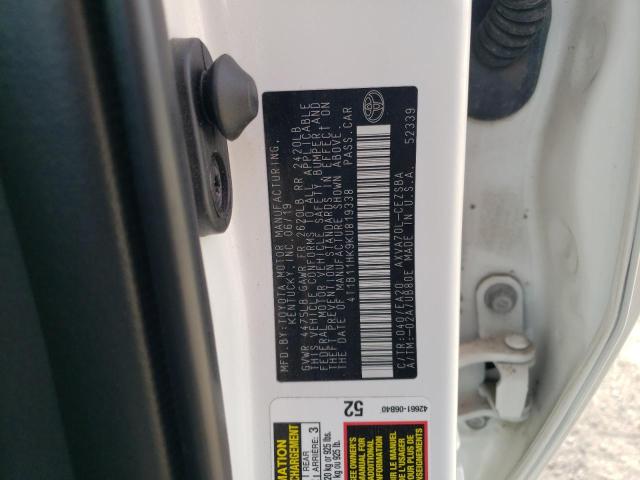 2019 TOYOTA CAMRY L 4T1B11HK9KU819338