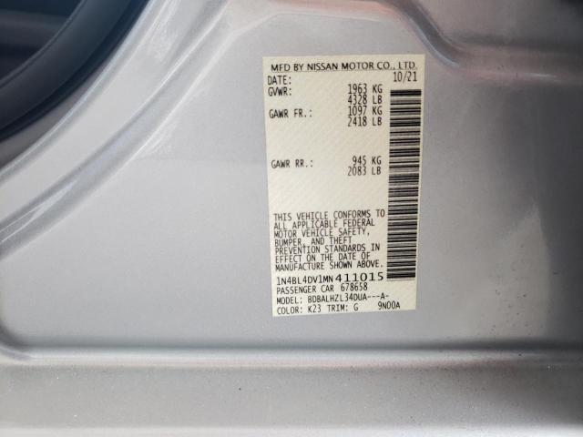 2021 NISSAN ALTIMA SV - 1N4BL4DV1MN411015